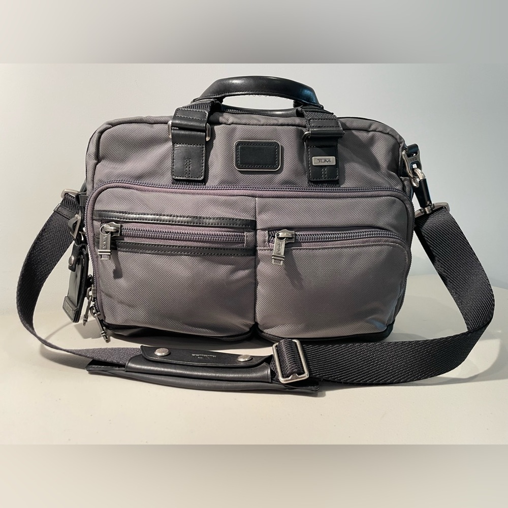 Tumi Alpha Bravo Andersen Slim Commuter Laptop Briefcase Bag